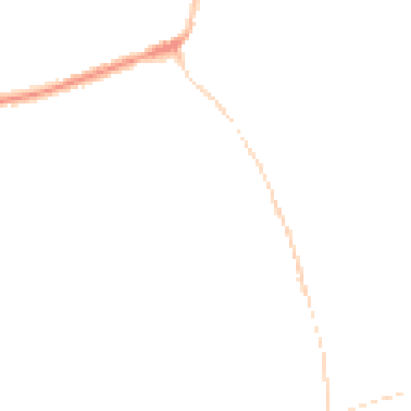 Night-time road noise heatmap for DE55 4AJ