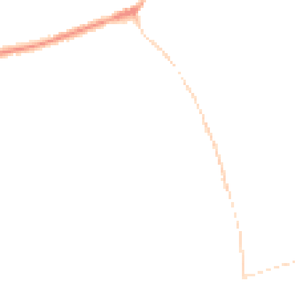 Night-time road noise heatmap for DE55 4AN