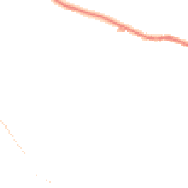 Night-time road noise heatmap for DE55 4BZ