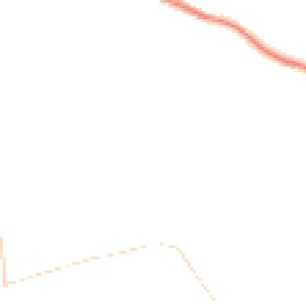 Night-time road noise heatmap for DE55 4DD