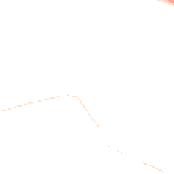 Night-time road noise heatmap for DE55 4DG