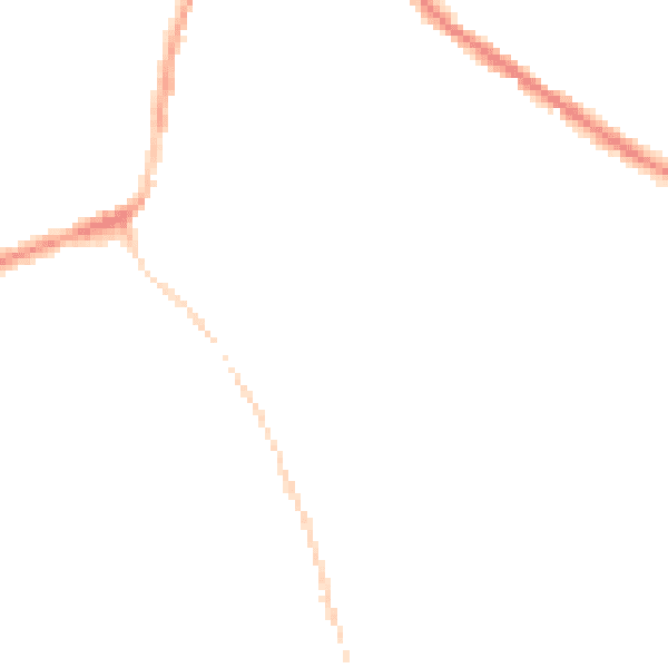 Night-time road noise heatmap for DE55 4DN