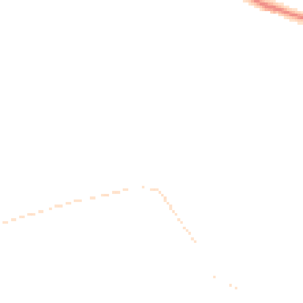 Night-time road noise heatmap for DE55 4EB