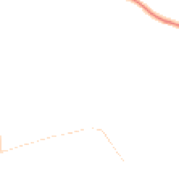Night-time road noise heatmap for DE55 4ED