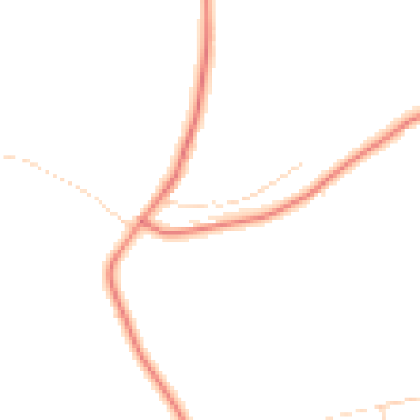 Daytime road noise heatmap for DE55 4ES