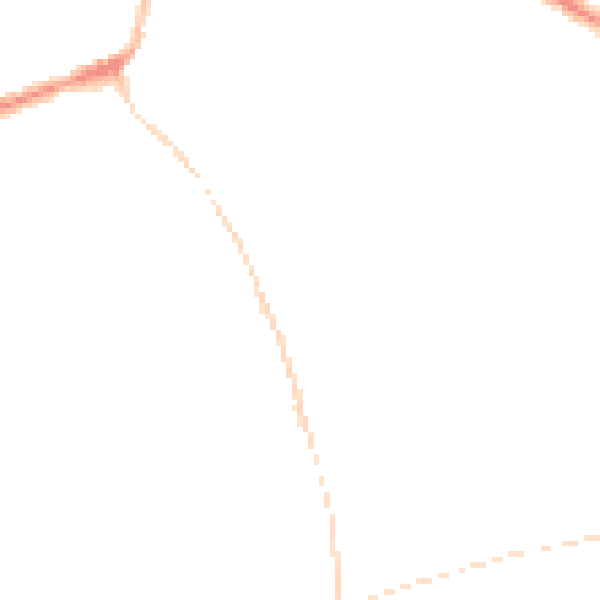 Night-time road noise heatmap for DE55 4EZ