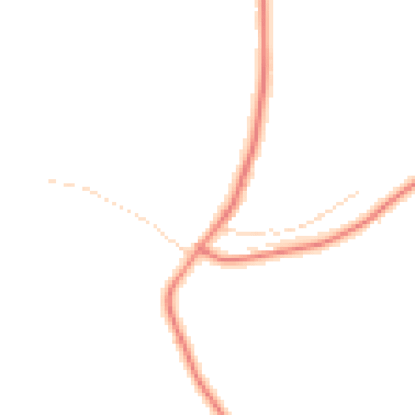 Daytime road noise heatmap for DE55 4FE