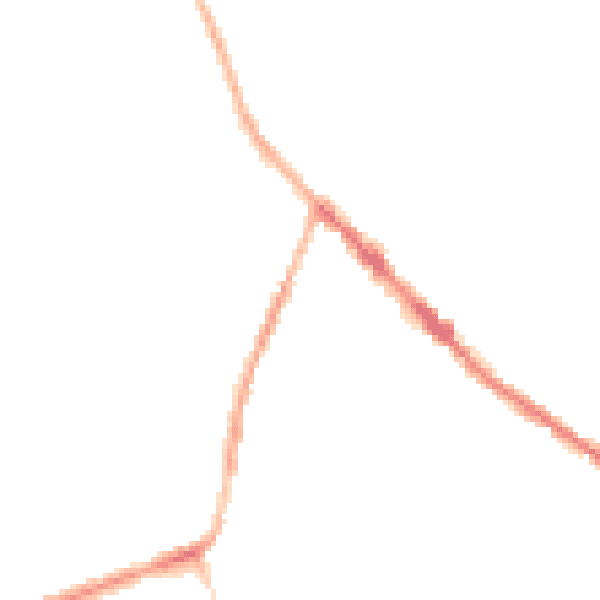 Night-time road noise heatmap for DE55 4HA