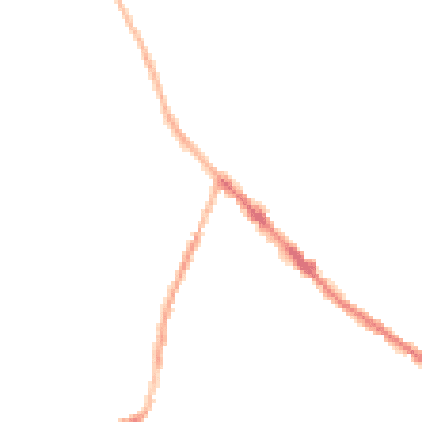 Night-time road noise heatmap for DE55 4HD