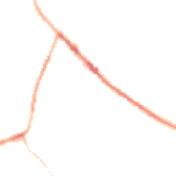 Night-time road noise heatmap for DE55 4JE