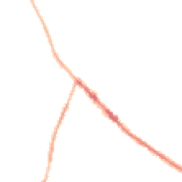 Night-time road noise heatmap for DE55 4JG