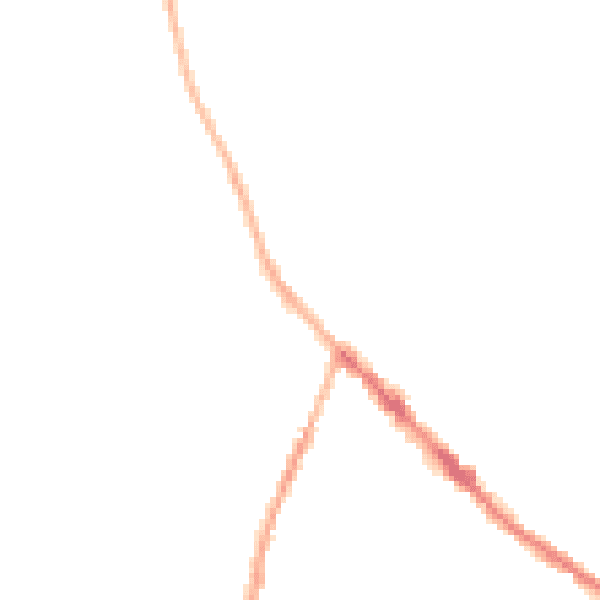 Night-time road noise heatmap for DE55 4JH