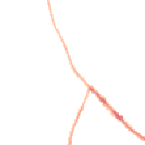 Night-time road noise heatmap for DE55 4JJ