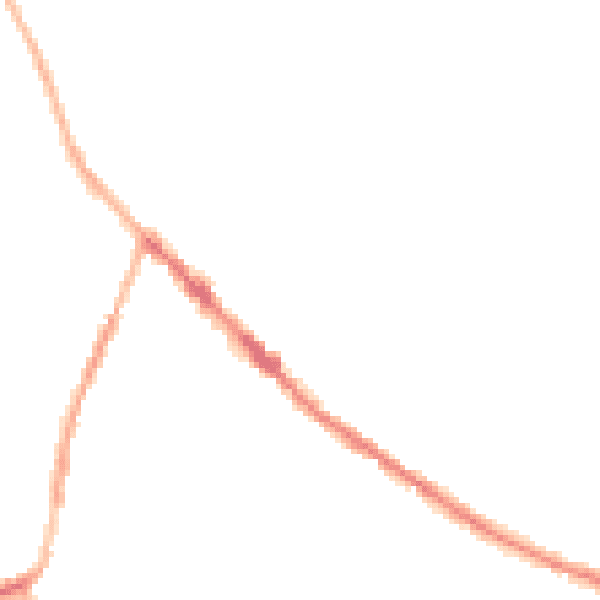 Night-time road noise heatmap for DE55 4LZ