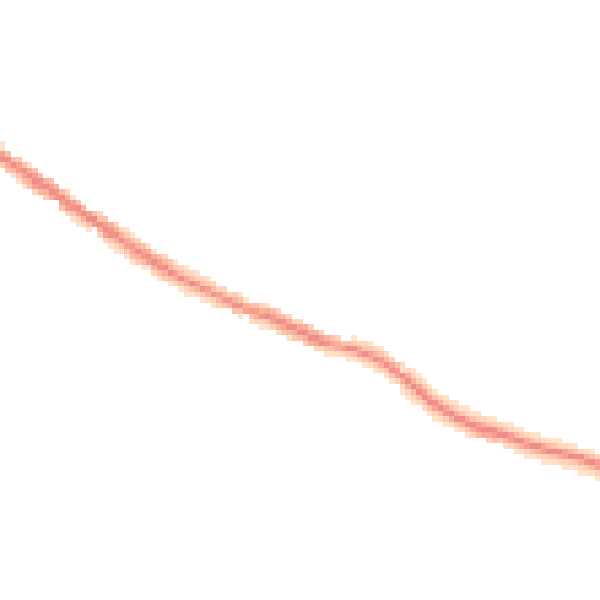 Night-time road noise heatmap for DE55 4NR