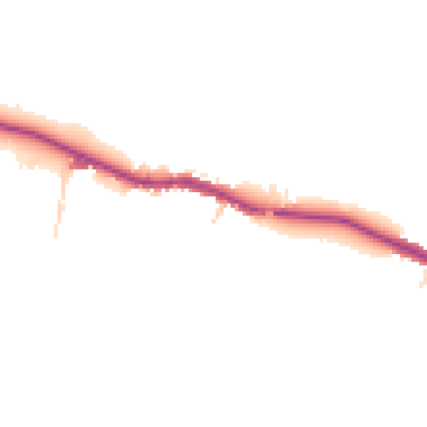 Daytime road noise heatmap for DE55 4NZ