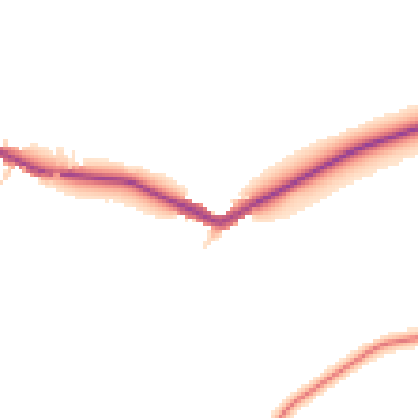 Daytime road noise heatmap for DE55 4PB
