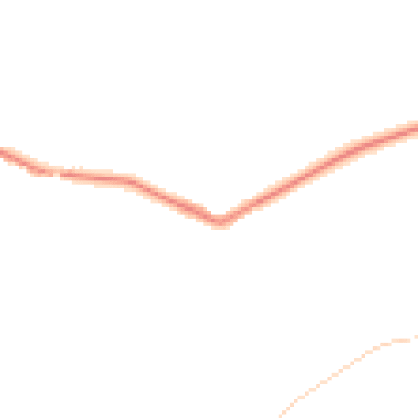 Night-time road noise heatmap for DE55 4PB