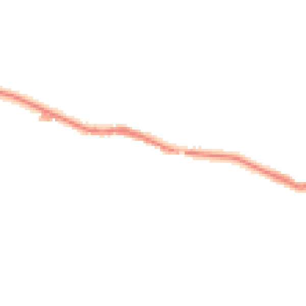 Night-time road noise heatmap for DE55 4PE