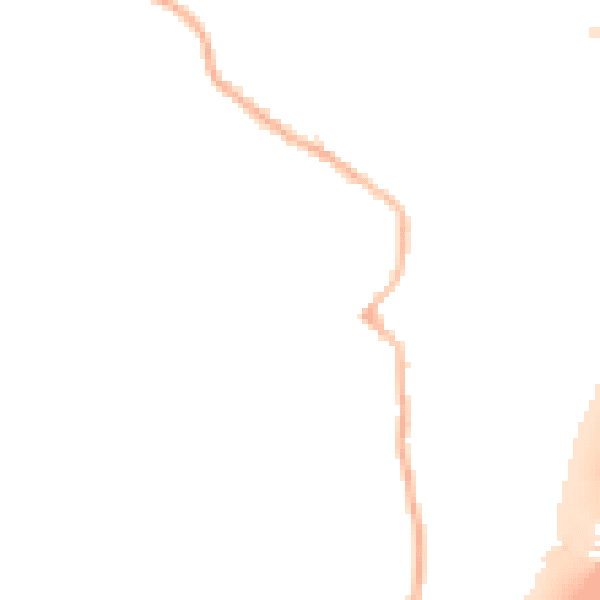 Night-time road noise heatmap for DE55 5BB