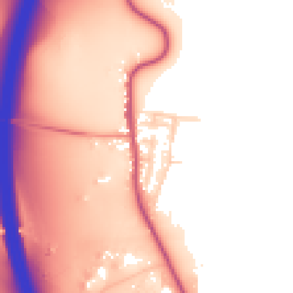 Daytime road noise heatmap for DE55 5HF