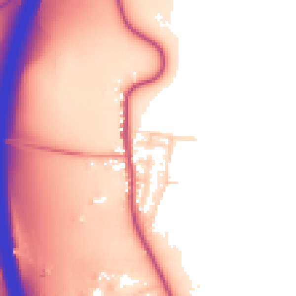 Daytime road noise heatmap for DE55 5HL