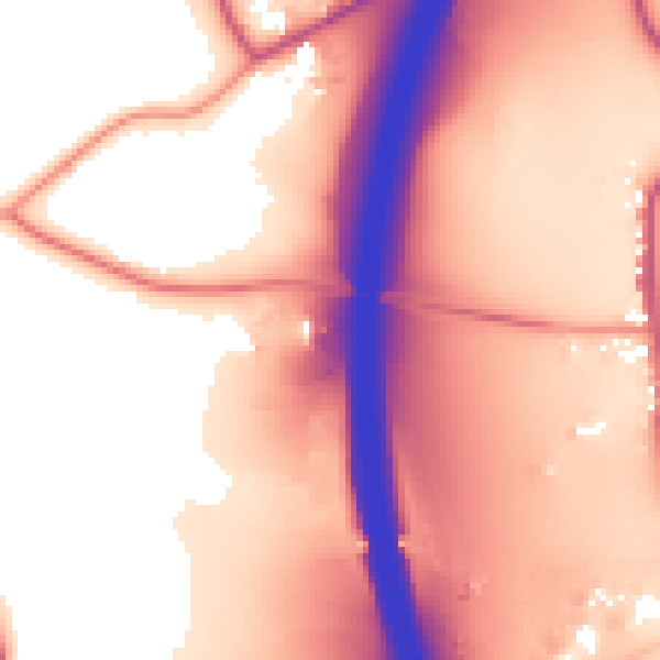 Daytime road noise heatmap for DE55 5HR