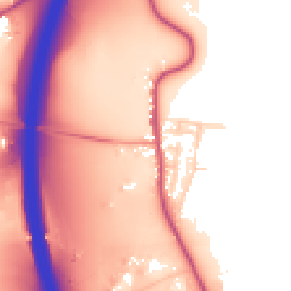 Daytime road noise heatmap for DE55 5HS