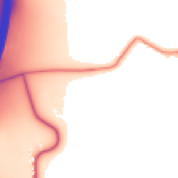 Daytime road noise heatmap for DE55 5HX