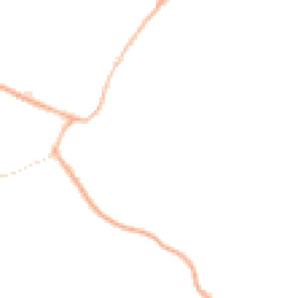 Night-time road noise heatmap for DE55 5PF