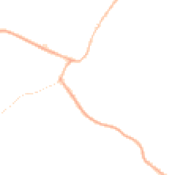 Night-time road noise heatmap for DE55 5QW