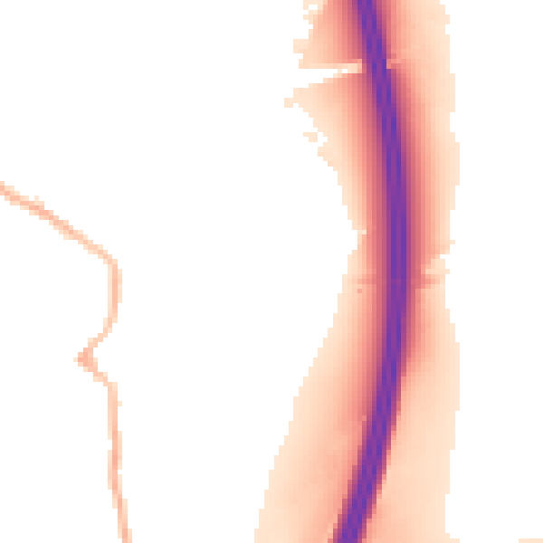Night-time road noise heatmap for DE55 5SJ