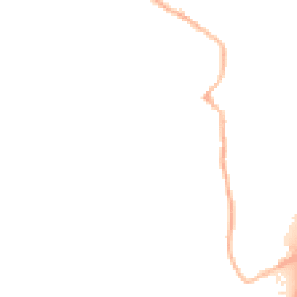 Night-time road noise heatmap for DE55 5TA
