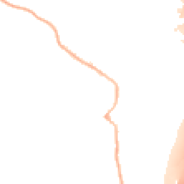 Night-time road noise heatmap for DE55 5TW