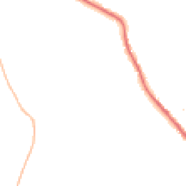 Night-time road noise heatmap for DE55 6AA