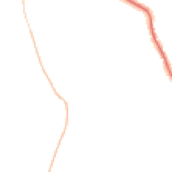 Night-time road noise heatmap for DE55 6AB