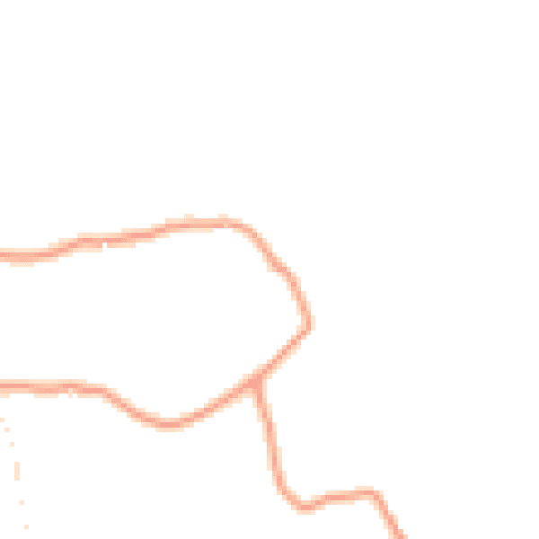 Daytime road noise heatmap for DE55 6AN