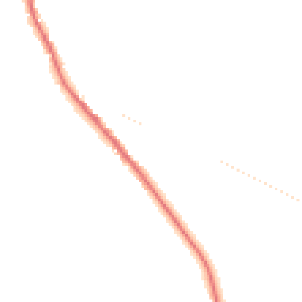 Night-time road noise heatmap for DE55 6AZ