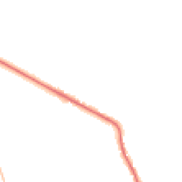 Night-time road noise heatmap for DE55 6BR