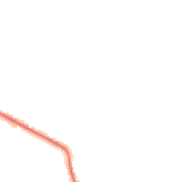 Night-time road noise heatmap for DE55 6BS