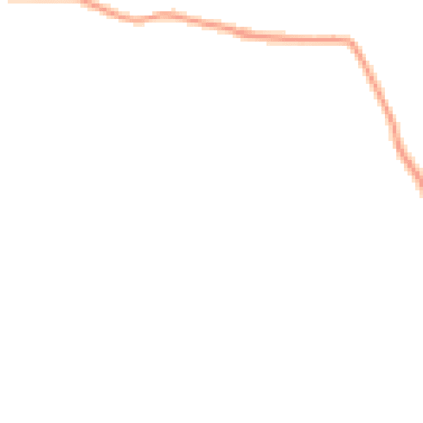 Night-time road noise heatmap for DE55 6DA
