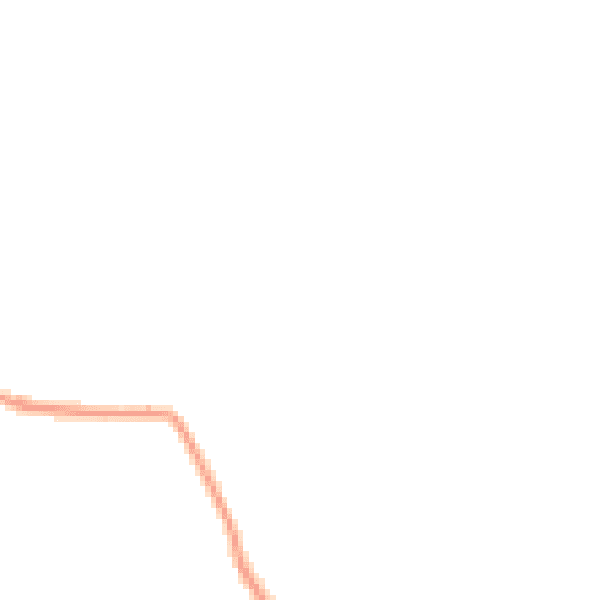 Night-time road noise heatmap for DE55 6DF