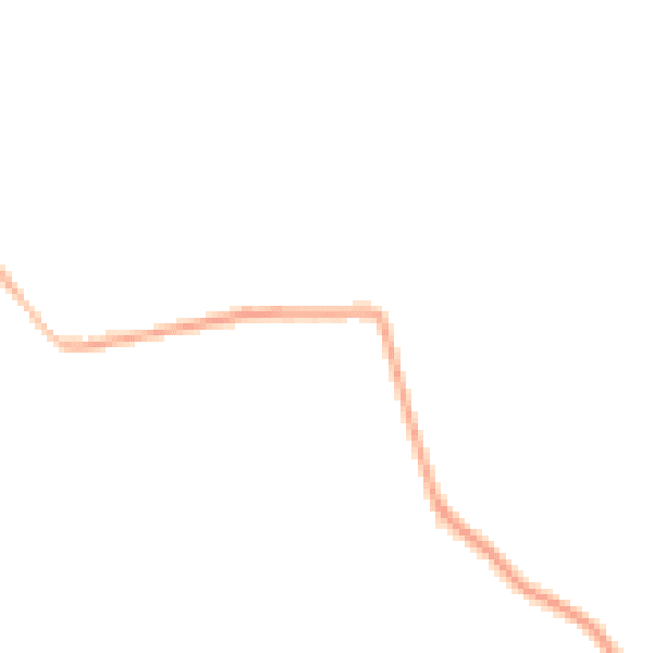 Night-time road noise heatmap for DE55 6DJ