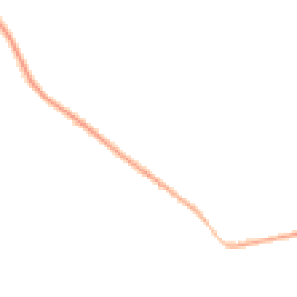 Night-time road noise heatmap for DE55 6DW