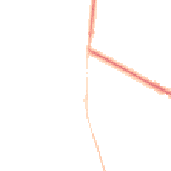 Night-time road noise heatmap for DE55 6EH
