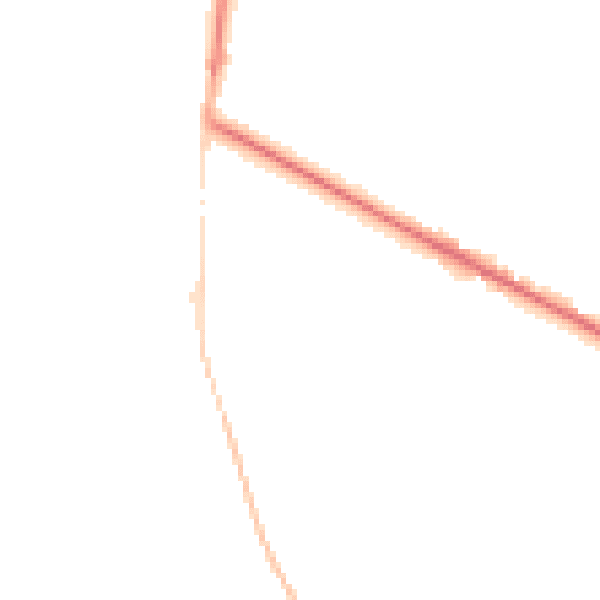 Night-time road noise heatmap for DE55 6EJ