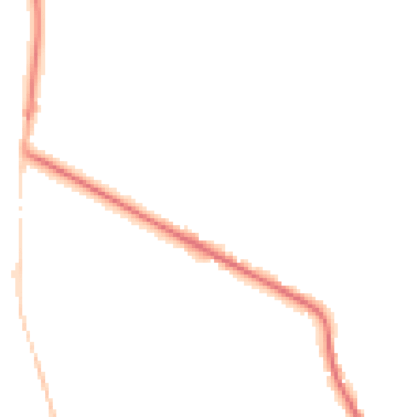 Night-time road noise heatmap for DE55 6EP