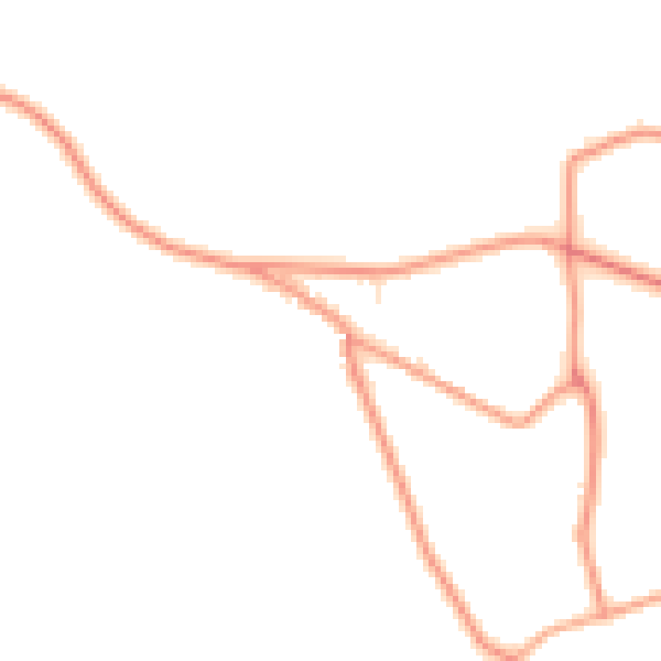 Daytime road noise heatmap for DE55 6FG