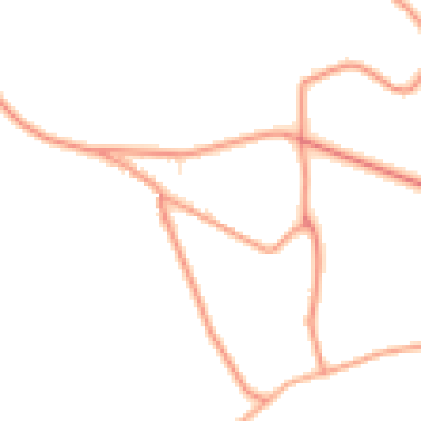 Daytime road noise heatmap for DE55 6FH