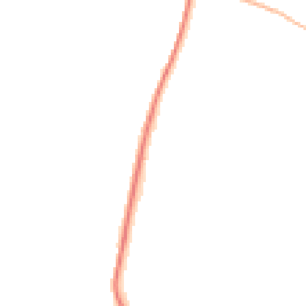 Night-time road noise heatmap for DE55 6FZ